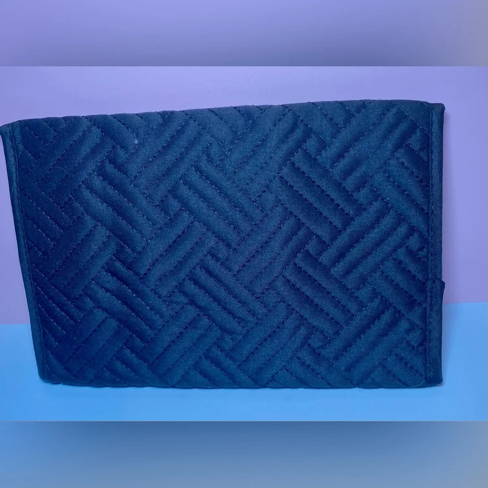 Elegant Quilted Electronics Sleeve + Satin Jewelry Organizer Travel‎ Set